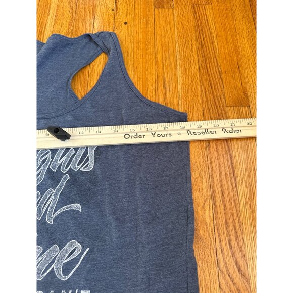 Weights And Wine Racerback Tank Top - Picture 4 of 4